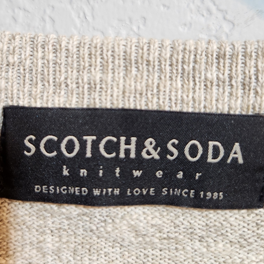 SCOTCH & SODA SLUB KNIT GRADIENT STRIPE SLIM FIT SWEATER SZ S - Picture 9 of 12
